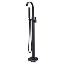 Black Floor Mount Brass Single Handle Faucets